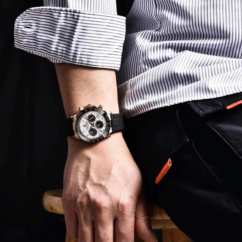 PAGANI DESIGN V2 40mm Retro Quartz Chronograph – Sapphire