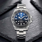 Steel black blue