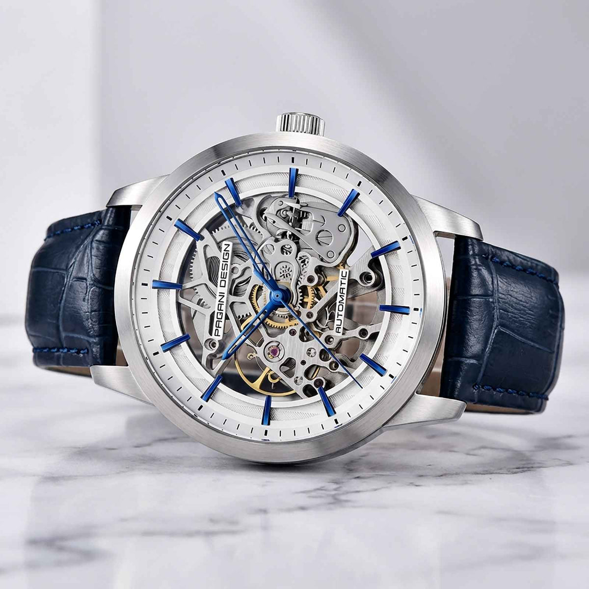 Pagani PD-1638 Skeleton Automatic Watch – 10ATM Smash Price Shop Men's Watch
