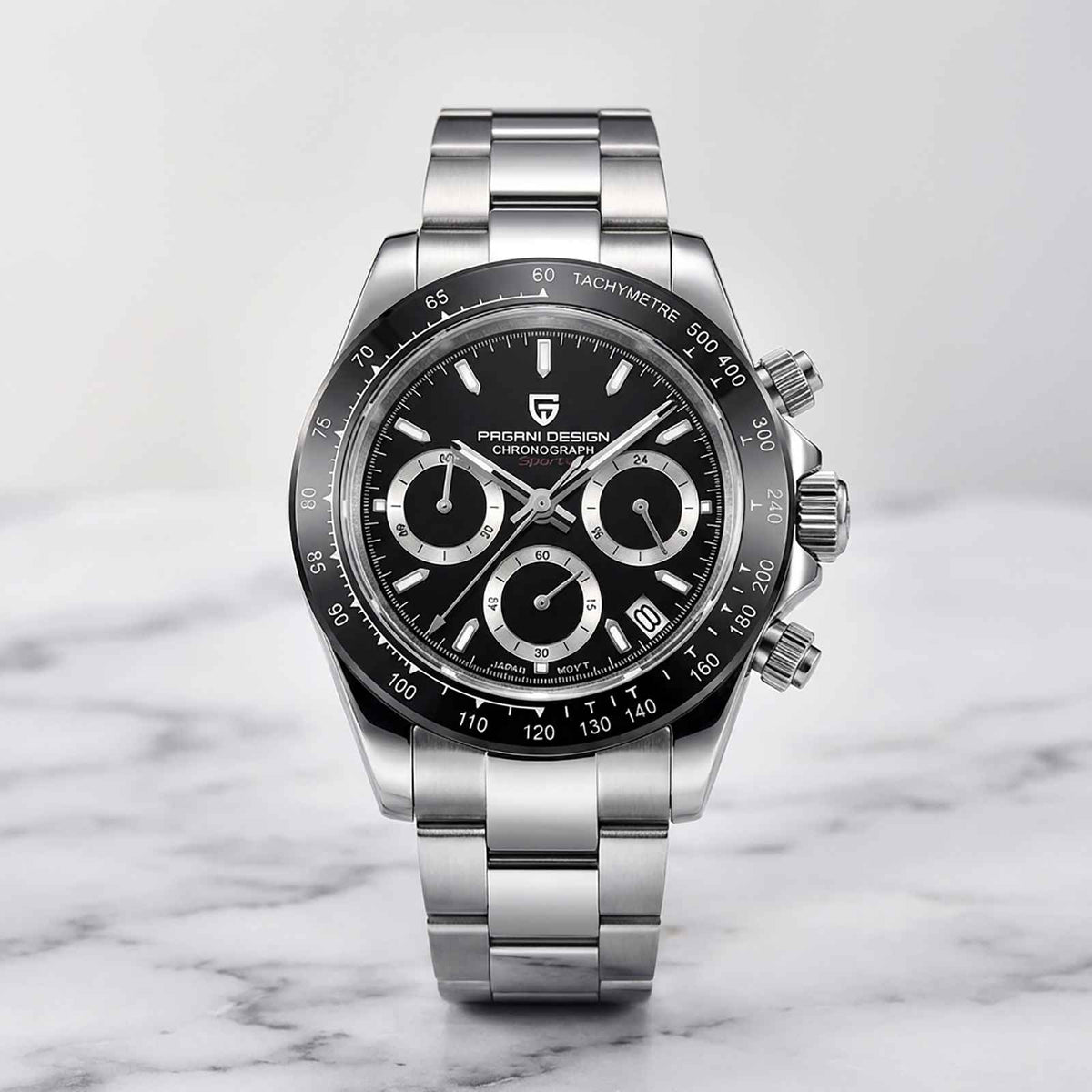 Pagani PD-1644 Chronograph Watch – 10BAR Steel Smash Price Shop Men's Watch