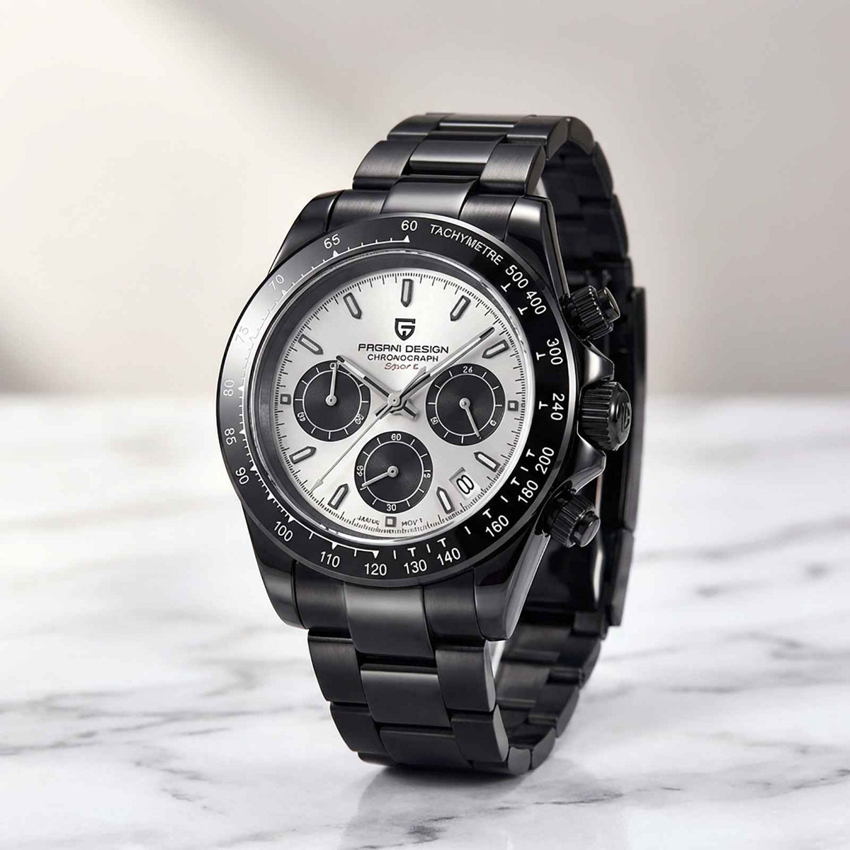 Pagani PD-1644 Chronograph Watch – 10BAR Steel Smash Price Shop Men's Watch
