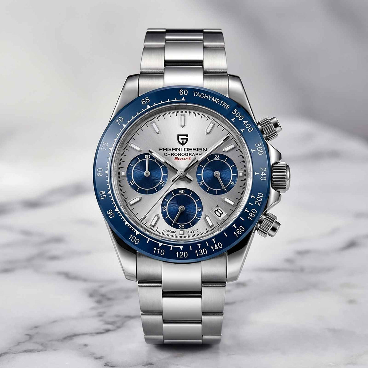 Pagani PD-1644 Chronograph Watch – 10BAR Steel Smash Price Shop Men's Watch