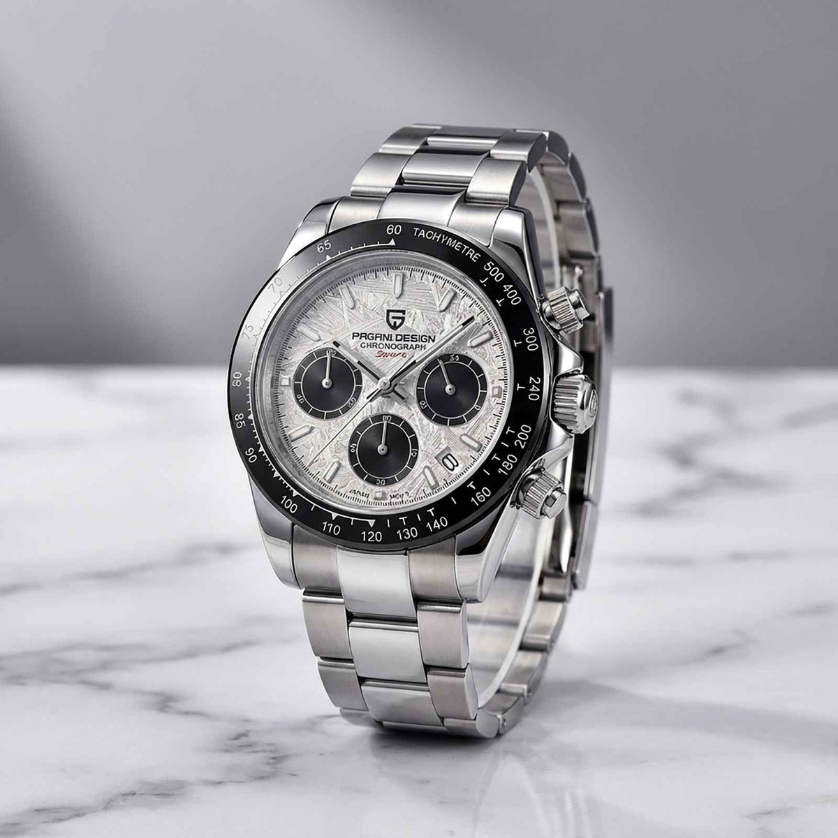 Pagani PD-1644 Chronograph Watch – 10BAR Steel Smash Price Shop Men's Watch