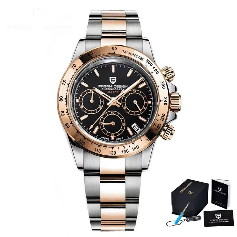 PAGANI PD1644 Chronograph Watch – Chocolate, Quartz, 10BAR