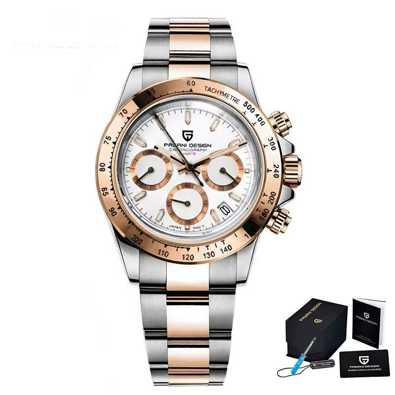 PAGANI PD1644 Chronograph Watch – Chocolate, Quartz, 10BAR