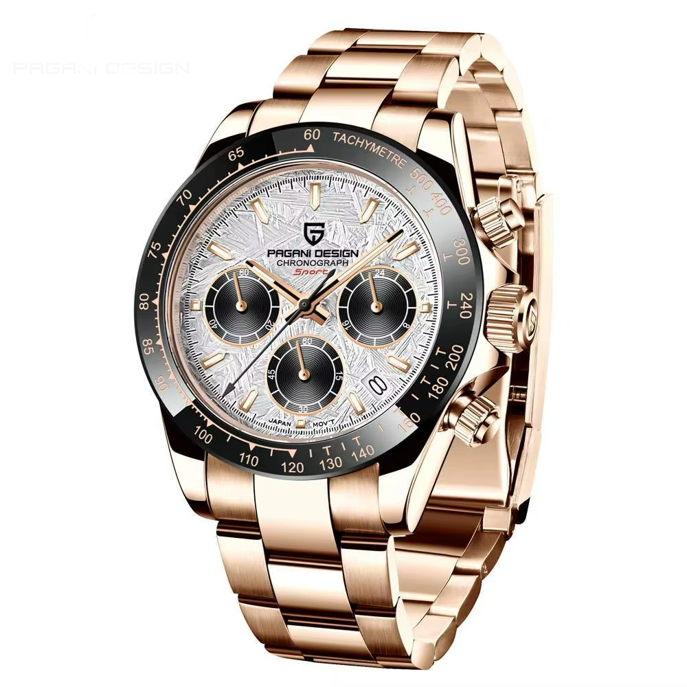 PAGANI PD1644 Chronograph Watch – Chocolate, Quartz, 10BAR