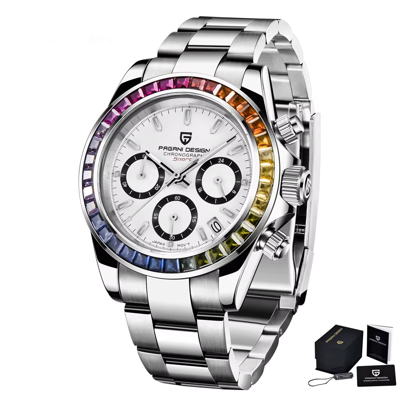 PAGANI PD1644 Chronograph Watch – Chocolate, Quartz, 10BAR