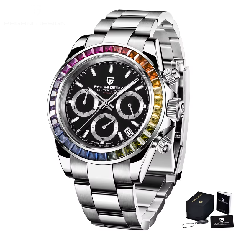 PAGANI PD1644 Chronograph Watch – Chocolate, Quartz, 10BAR