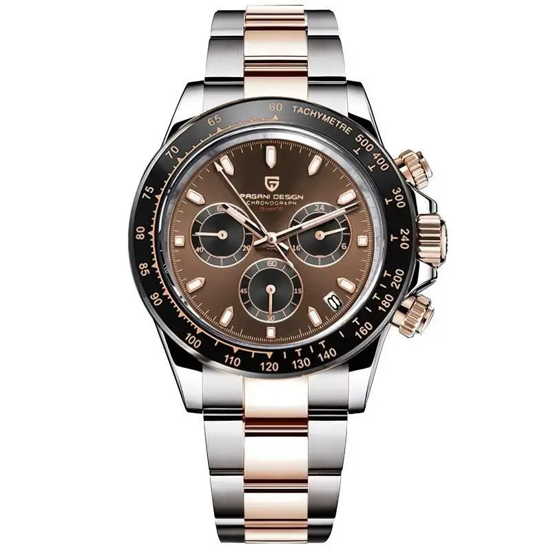 PAGANI PD1644 Chronograph Watch – Chocolate, Quartz, 10BAR
