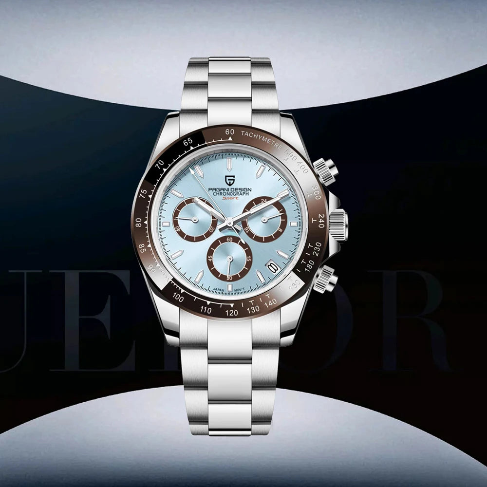 PAGANI PD1644 Chronograph Watch – Chocolate, Quartz, 10BAR