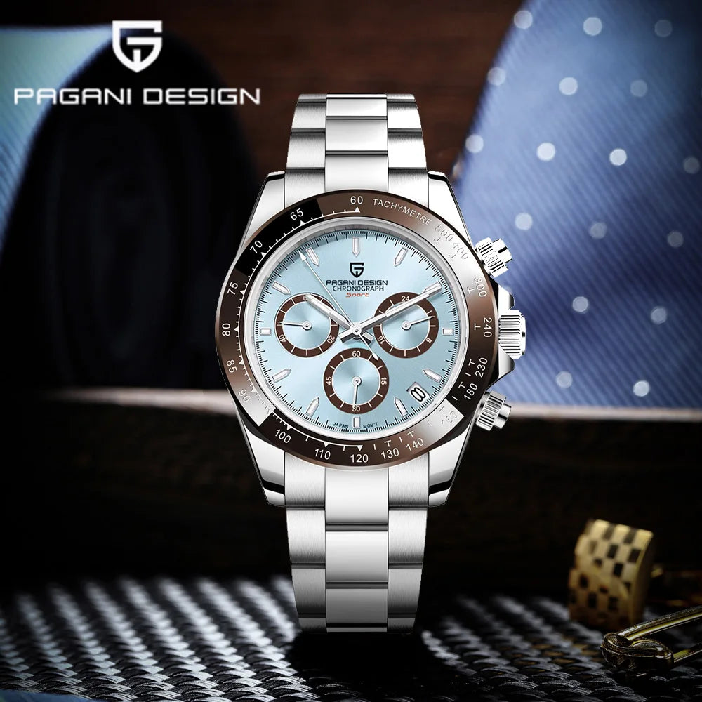 PAGANI PD1644 Chronograph Watch – Chocolate, Quartz, 10BAR
