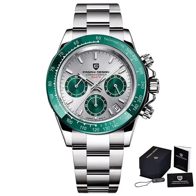 PAGANI PD1644 Chronograph Watch – Chocolate, Quartz, 10BAR