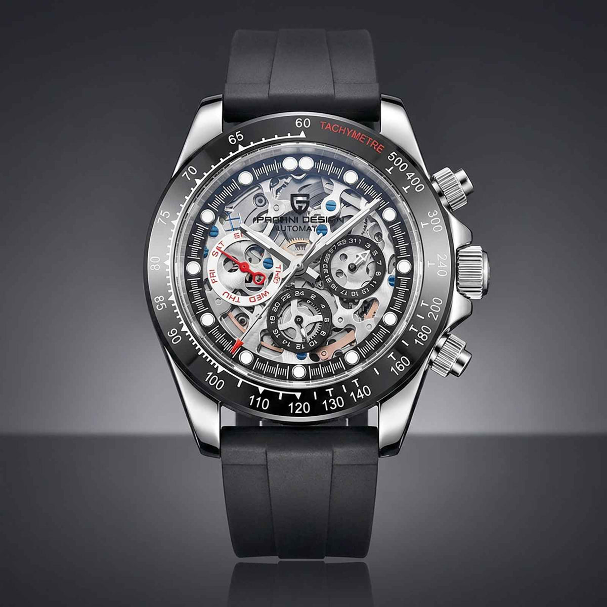 Pagani Rainbow Skeleton Watch – Automatic Sapphire Smash Price Shop Men's Watch