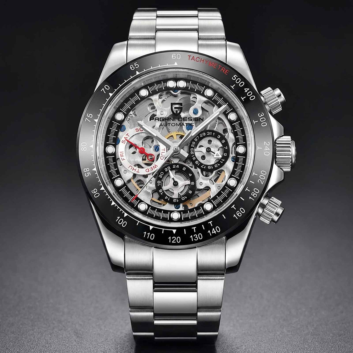 Pagani Rainbow Skeleton Watch – Automatic Sapphire Smash Price Shop Men's Watch