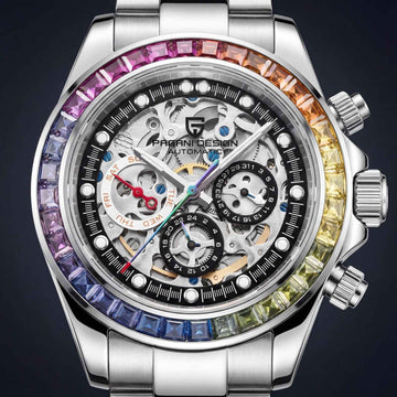 Pagani Rainbow Skeleton Watch – Automatic Sapphire Smash Price Shop Men's Watch