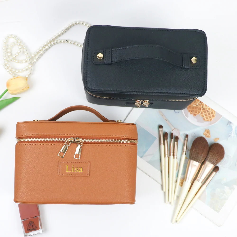 Personalized PU Leather Cosmetic Bag – product image 2