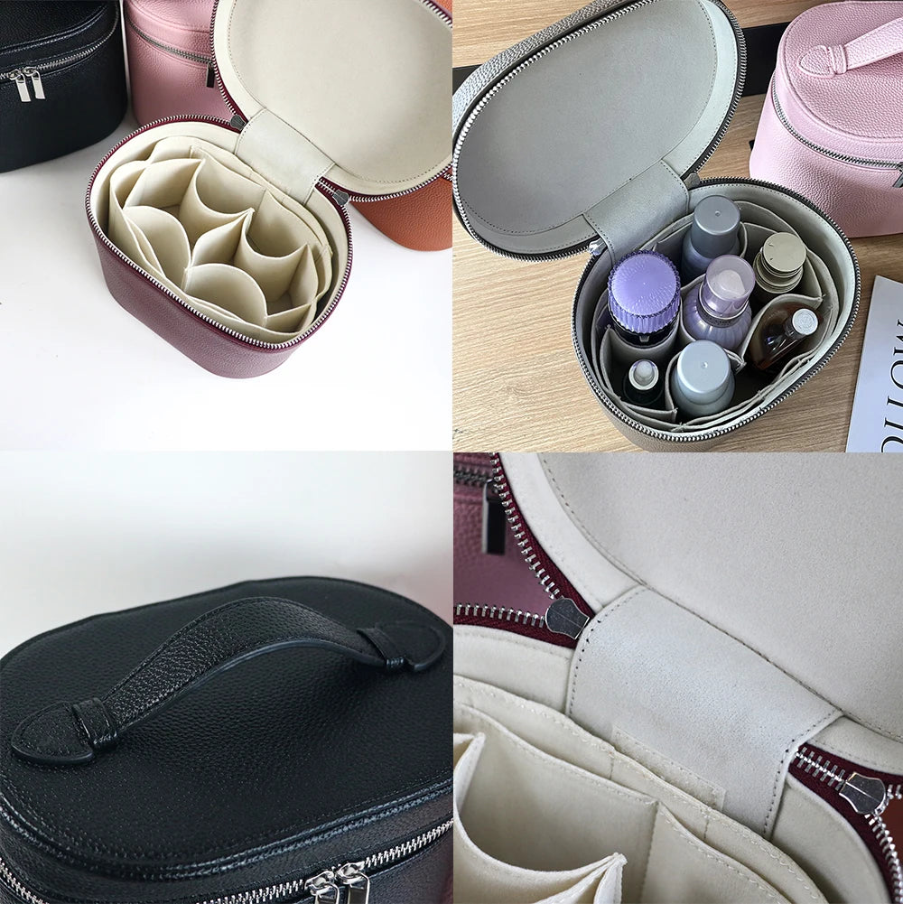 Personalized PU Leather Travel Cosmetic Case – product image 2