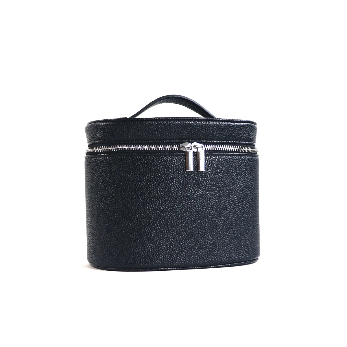 Personalized PU Leather Travel Cosmetic Case in black – product image 11