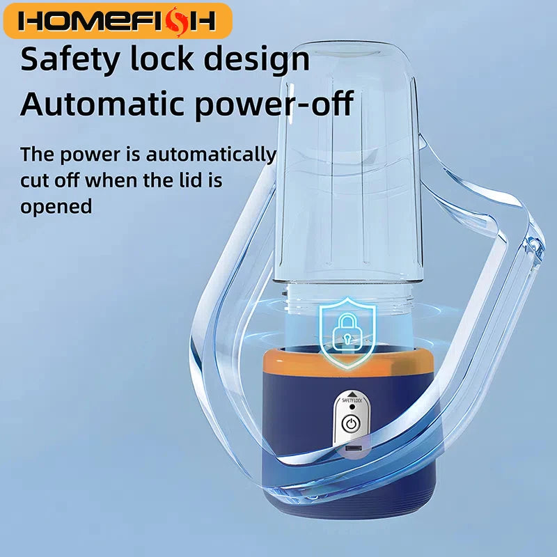 Portable USB Juicer Blender – 400ml Smoothie Maker