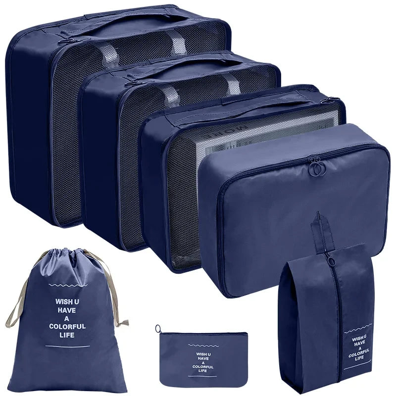 Premium Travel Packing Cubes Organizer Set in 7 pcs navy blue / GERMANY – product image 11