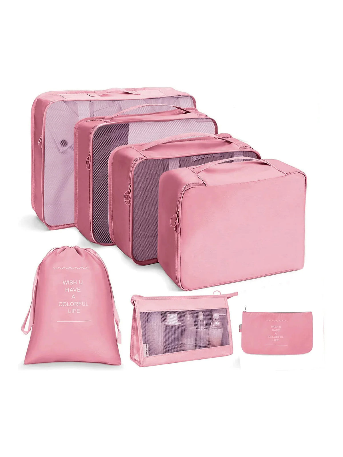 Premium Travel Packing Cubes Organizer Set in 7pcs pink 1 / GERMANY – product image 18