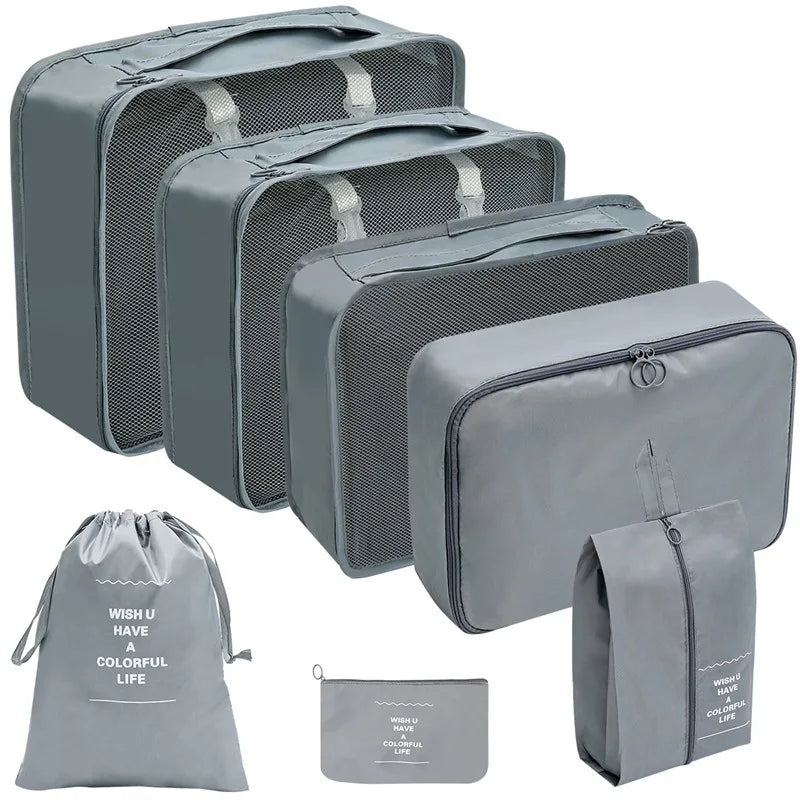 Premium Travel Packing Cubes Organizer Set in 7 pcs grey / GERMANY – product image 22