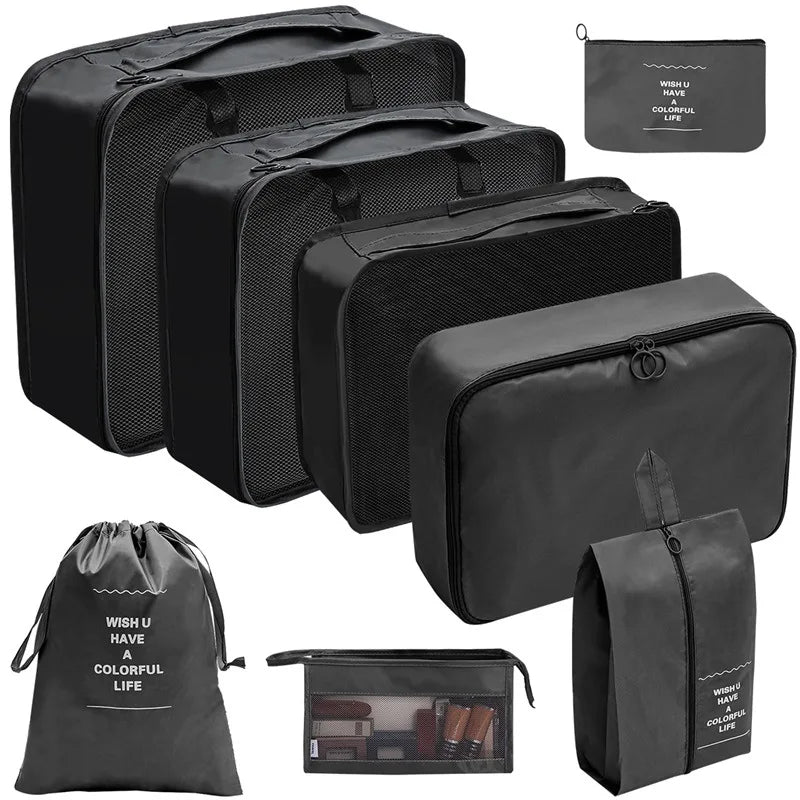 Premium Travel Packing Cubes Organizer Set in 8 pcs black / GERMANY – product image 29