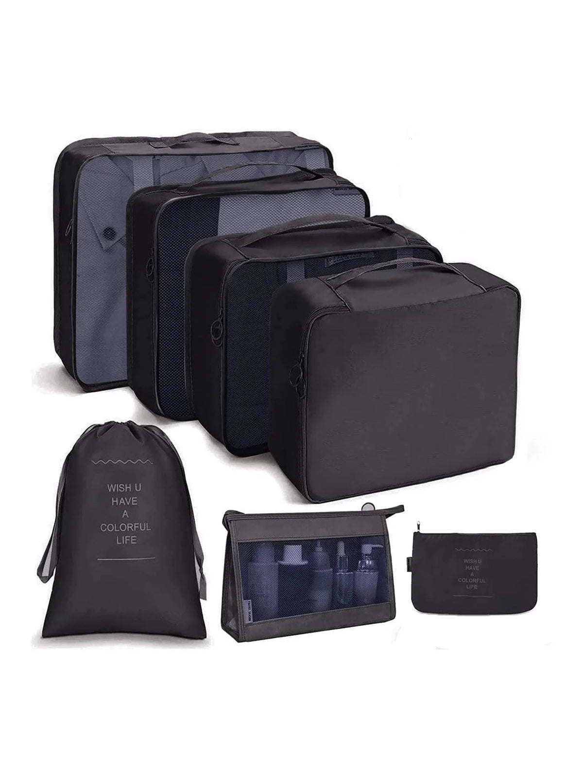 Premium Travel Packing Cubes Organizer Set in 7 pcs black 1 / GERMANY – product image 31