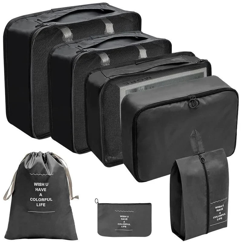Premium Travel Packing Cubes Organizer Set in 7 pcs black / GERMANY – product image 36