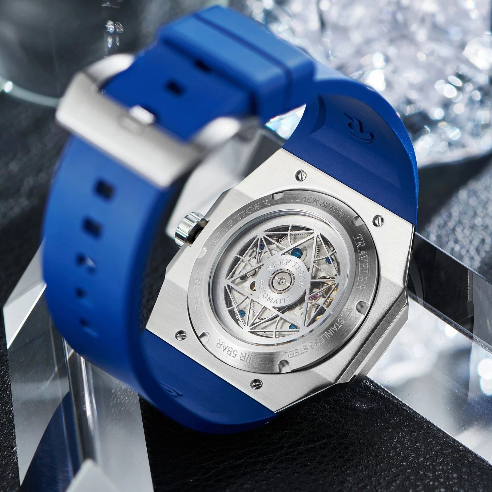 Reef Tiger RGA6903 Multifunction Diver Watch – Automatic 10ATM Smash Price Shop Men's Watch