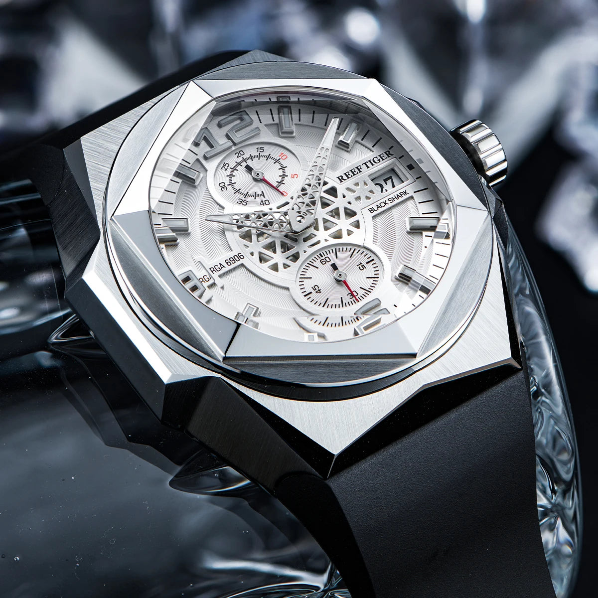 Reef Tiger RGA6903 Multifunction Diver Watch – Automatic 10ATM Smash Price Shop Men's Watch