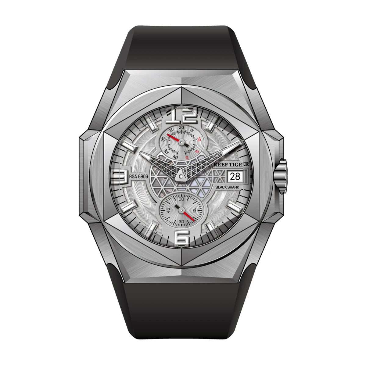 Reef Tiger RGA6903 Multifunction Diver Watch – Automatic 10ATM Smash Price Shop Men's Watch