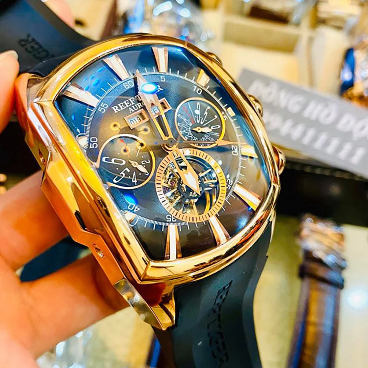 Reef Tiger Tourbillon Sport Watch for Men – RGA3069 Smash Price Shop Watch