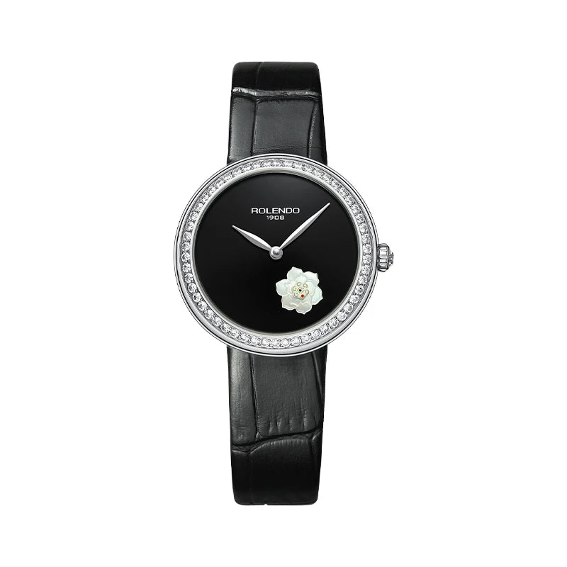 ROLENDO RL7109 Women’s Automatic Watch – Floral Diamond Sapphire Luxury Smash Price Shop Women's Watch