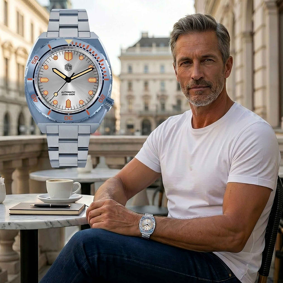 San Martin SN0067 Automatic Diver Watch Sapphire 200M Smash Price Shop Men's Watch