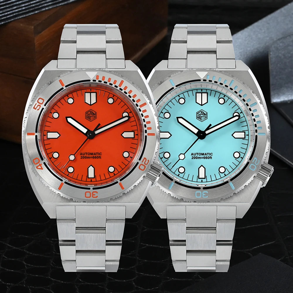 San Martin SN0067 Classic Turtle Automatic Diver – Sapphire 200M Smash Price Shop Men's Watch