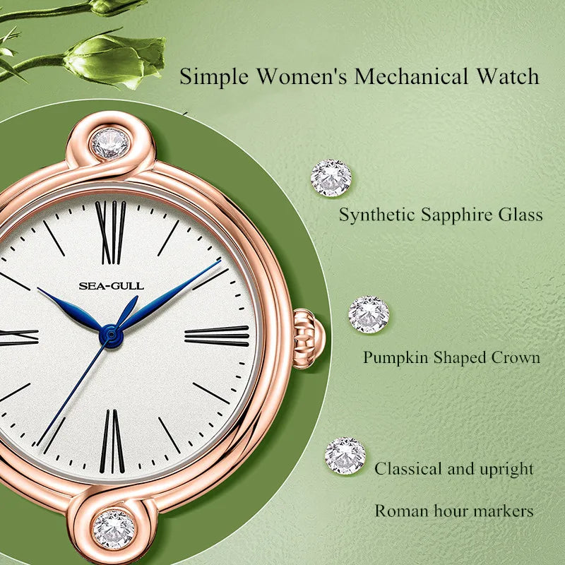 Seagull 1043L Women’s Automatic Watch – Simple Luxury Sapphire