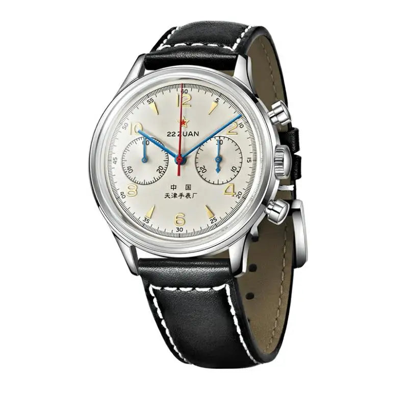 Seagull 1963 ST19 Men’s Mechanical Chronograph Pilot Watch