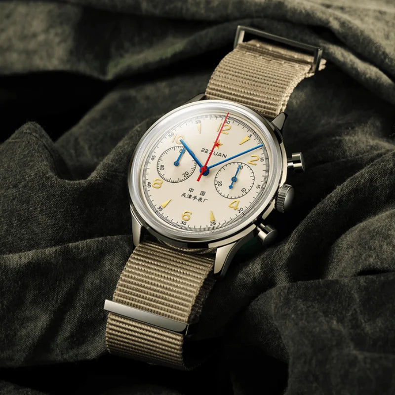 Seagull 1963 ST19 Men’s Mechanical Chronograph Pilot Watch