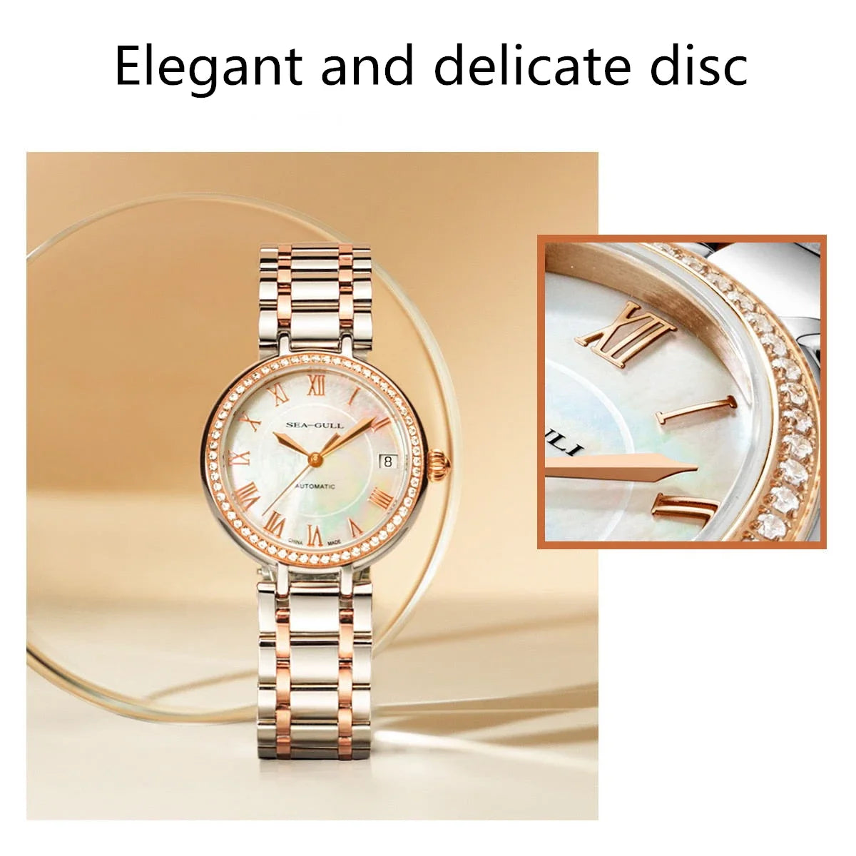 Seagull 417L Automatic Diamond Ladies Watch – Sapphire Crystal Smash Price Shop Women's Watch