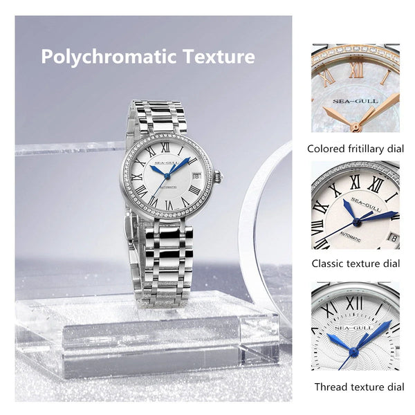 Seagull 417L Automatic Diamond Ladies Watch – Sapphire Crystal