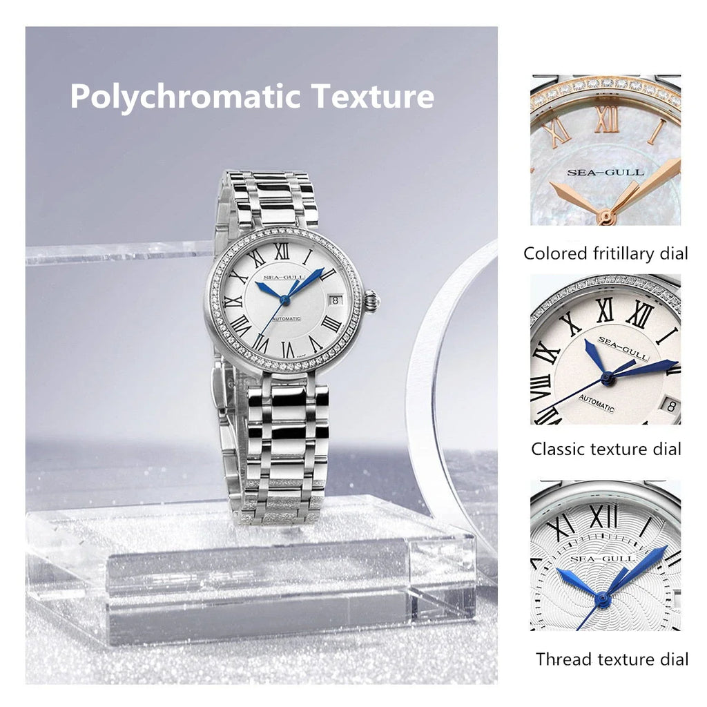 Seagull 417L Automatic Diamond Ladies Watch – Sapphire Crystal