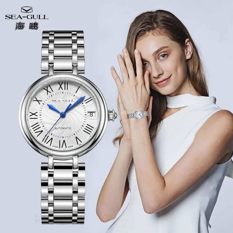 Seagull 417L Automatic Diamond Ladies Watch – Sapphire Crystal Smash Price Shop Women's Watch