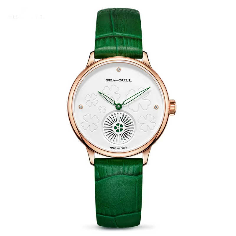 Seagull 6150L Ladies Automatic Skeleton Watch – Diamond Clover Smash Price Shop Women's Watch
