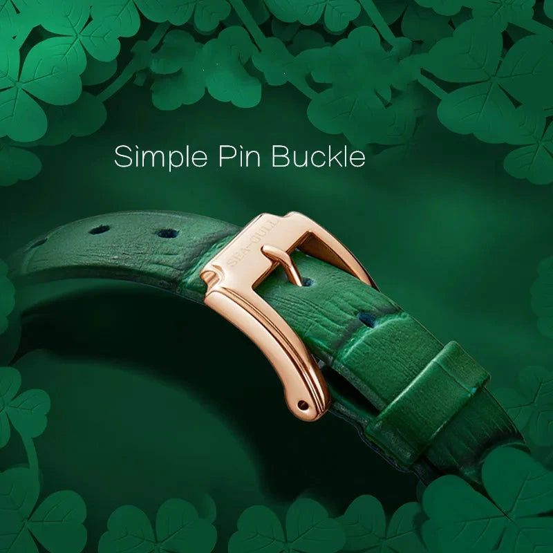 Seagull 6150L Ladies Automatic Skeleton Watch – Diamond Clover