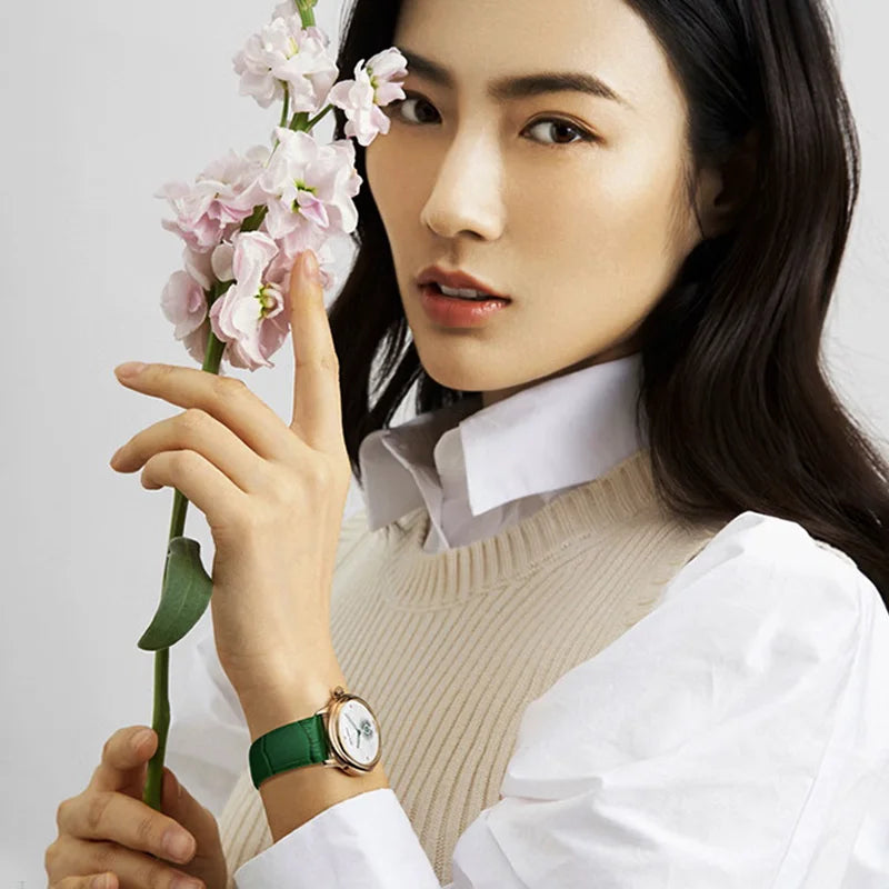 Seagull 6150L Ladies Automatic Skeleton Watch – Diamond Clover