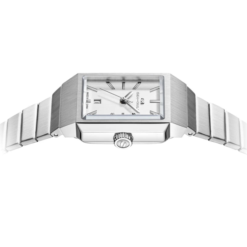 Seagull 6169L Women’s Automatic Square Watch – Sapphire Stainless Steel Smash Price Shop Women's Watch