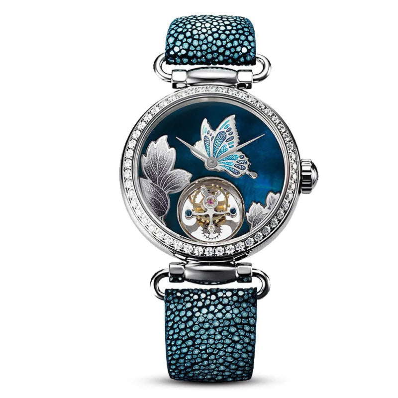 Seagull 8100L Women’s Tourbillon Watch – Filigree Heritage Sapphire Smash Price Shop Women's Watch
