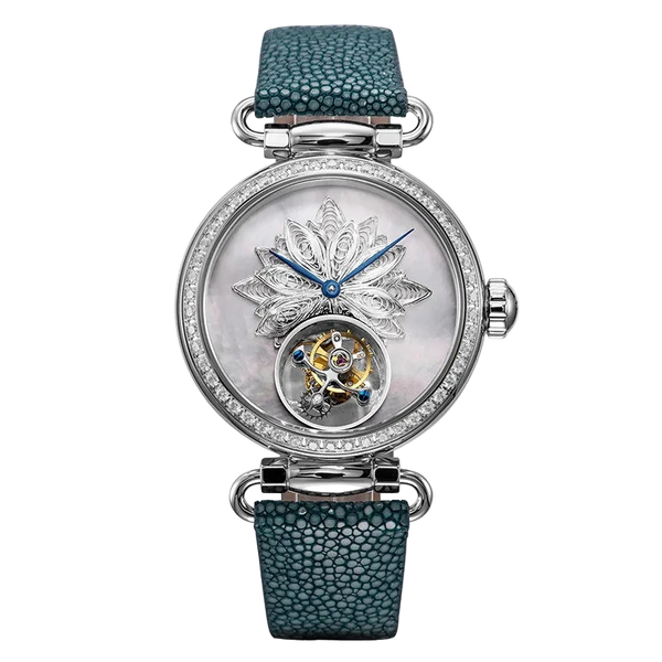 Seagull 8100L Women’s Tourbillon Watch – Filigree Heritage Sapphire
