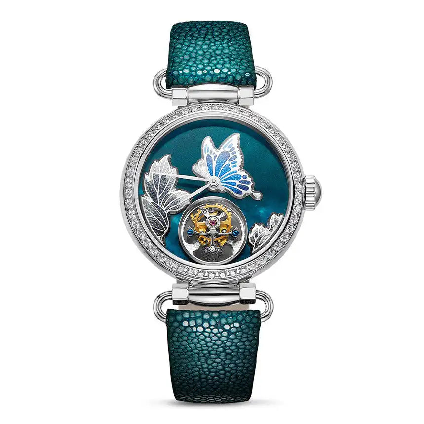 Seagull 8100L Women’s Tourbillon Watch – Filigree Heritage Sapphire